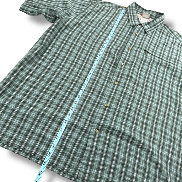 The North Face Shirt‎ Mens Size XXL Green Plaid Short Sleeve Button Down - Picture 8 of 8